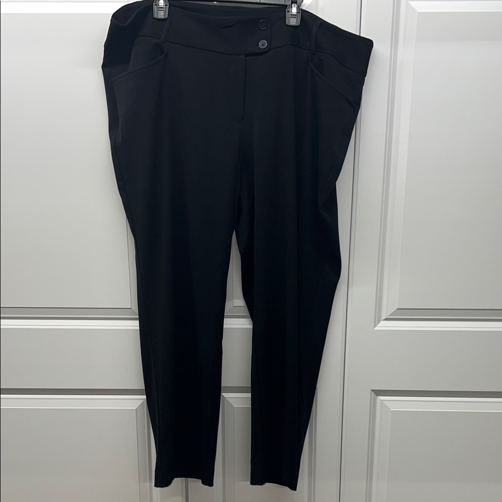 Rafaella Curvy Black Stretch Dress Pants 22W